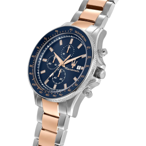 Alternative view of Maserati Men’s Chronograph Quartz Stainless Steel Navy Blue Dial 45mm Watch R8873640012