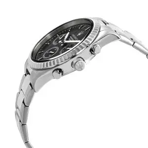 Maserati Men’s Chronograph Quartz Silver Stainless Steel Black Dial 43mm Watch R8853100014