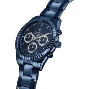 Maserati Men’s Chronograph Quartz Blue Stainless Steel Blue Dial 43mm Watch R8853100025