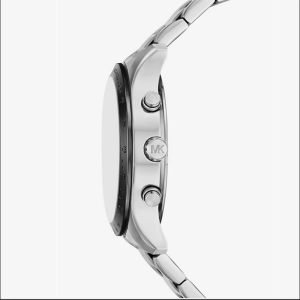 Alternative view of Michael Kors Men’s Quartz Stainless Steel Silver Pave Dial 44mm Watch MKO1103 (Without Tag)