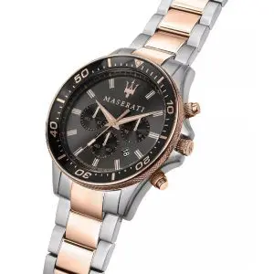 Alternative view of Maserati Men’s Chronograph Quartz Two-Tone Stainless Steel Grey Dial 44mm Watch R8873640002