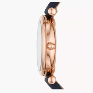 Alternative view of Fossil Women’s Quartz Navy Blue Leather Strap Mother Of Pearl Dial 28mm Watch ES4502 (Without Tag)