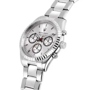 Alternative view of Maserati Men’s Chronograph Quartz Silver Stainless Steel Silver Dial 43mm Watch R8853100018