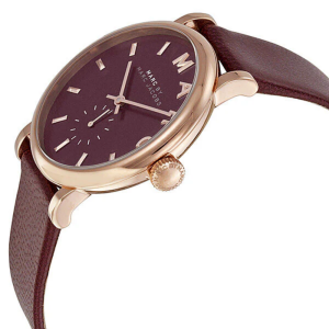 Alternative view of Marc by Marc Jacobs Women’s Quartz Maroon Leather Strap Maroon Dial 37mm Watch MBM1267