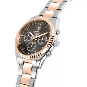 Maserati Men’s Chronograph Quartz Two-Tone Stainless Steel Black Dial 43mm Watch R8853100020