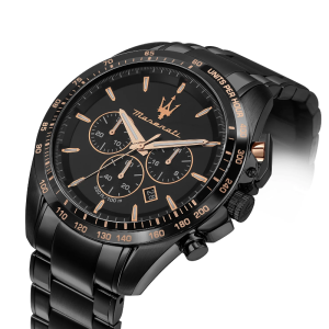 Alternative view of Maserati Men’s Chronograph Quartz Stainless Steel Black Dial 45mm Watch R8873612048