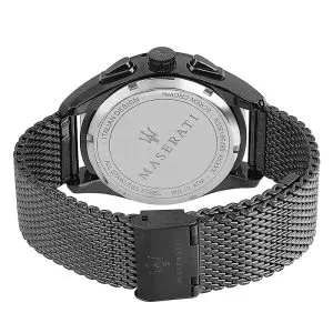 Maserati Men’s Chronograph Quartz Grey Stainless Steel Blue Dial 45mm Watch R8873612009 - Image 3