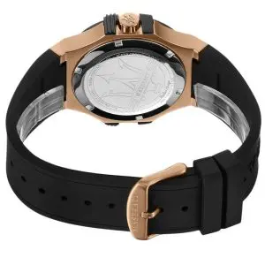 Maserati Men’s Quartz Black Silicone Strap Black Dial 40mm Watch R8851108002 - Image 3