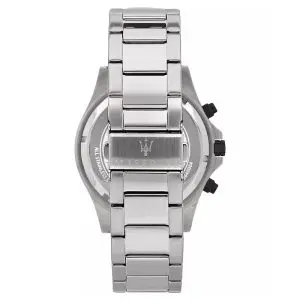 Maserati Men’s Chronograph Quartz Silver Stainless Steel White Dial 44mm Watch R8873640003 - Image 3