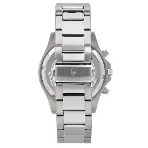 Maserati Men’s Chronograph Quartz Silver Stainless Steel Black Dial 44mm Watch R8873640004 - Image 3