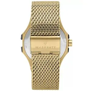 Maserati Men’s Quartz Gold Stainless Steel Black Dial 42mm Watch R8853108006 - Image 3