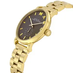 Marc by Marc Jacobs Women’s Quartz Gold Stainless Steel Grey Dial 36mm Watch MBM3281