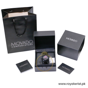 Movado Women's Quartz Swiss Made Black Leather Strap Black Dial 36mm Watch 3600482 - Image 13