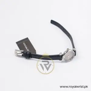 Emporio Armani Women’s Quartz Black Leather Strap Silver Grey 22mm Watch AR1685-1