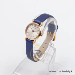Emporio Armani Women’s Quartz Blue leather Strap Silver Grey 22mm Watch AR1687-1 - Image 5