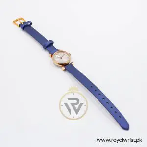 Emporio Armani Women’s Quartz Blue leather Strap Silver Grey 22mm Watch AR1687-1 - Image 4