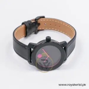 Movado Women's Quartz Swiss Made Black Leather Strap Black Dial 36mm Watch 3600482 - Image 3