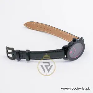Movado Women's Quartz Swiss Made Black Leather Strap Black Dial 36mm Watch 3600482 - Image 9