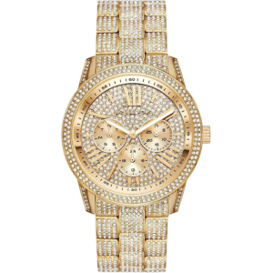 Michael Kors Women’s Quartz Gold Stainless Steel Crystal Pave Dial 42mm Watch MK6789 (Without Tag)