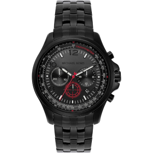 Michael Kors Men’s Chronograph Quartz Black Stainless Steel Black Dial 44mm Watch MK9127