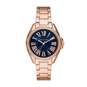 Michael Kors Women’s Quartz Rose Gold Stainless Steel Blue Dial 39mm Watch MK6930
