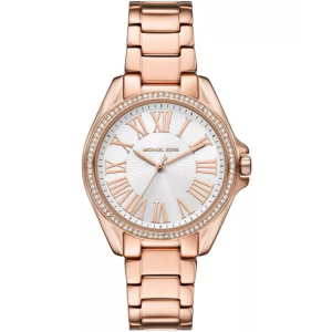 Michael Kors Women’s Quartz Rose Gold Stainless Steel Silver Dial 39mm Watch MK4853