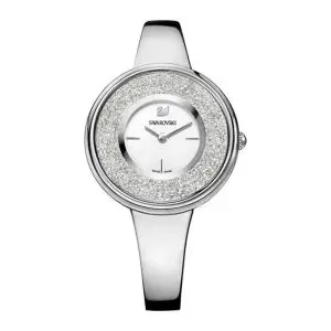 SWAROVSKI Women’s Swiss Made Quartz Silver Metal Chain White Dial 34mm Watch 5269256