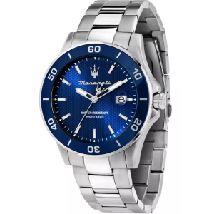 Maserati Men’s Quartz Silver Stainless Steel Blue Dial 43mm Watch R8853100036