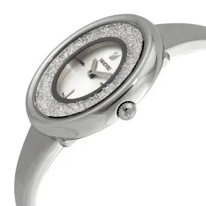 SWAROVSKI Women’s Swiss Made Quartz Silver Metal Chain White Dial 34mm Watch 5269256