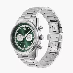 Alternative view of Emporio Armani Men’s Quartz Silver Stainless Steel Green Dial 42mm Watch AR11637