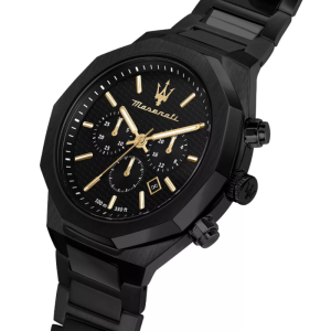 Alternative view of Maserati Men’s Chronograph Quartz Black Stainless Steel Black Dial 45mm Watch R8873642005