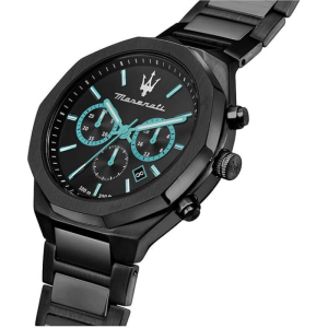 Alternative view of Maserati Men’s Chronograph Quartz Black Stainless Steel Black Dial 45mm Watch R8873644001