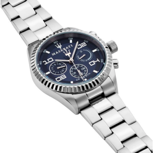 Alternative view of Maserati Men’s Chronograph Quartz Silver Stainless Steel Blue Dial 40mm Watch R8853100011