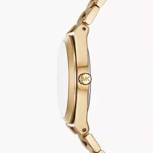 Alternative view of Michael Kors Women’s Quartz Gold Stainless Steel Black & Gold Dial 37mm Watch MK7500 (Like New)