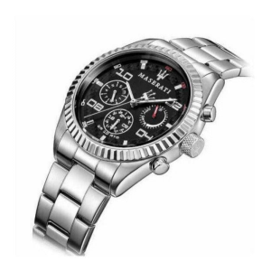 Alternative view of Maserati Men’s Chronograph Quartz Silver Stainless Steel Black Dial 39mm Watch R8853100012