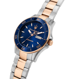 Alternative view of Maserati Men’s Automatic Two-Tone Stainless Steel Blue Dial 43mm Watch R8823100001