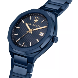 Alternative view of Maserati Men’s Quartz Two-Tone Stainless Steel Blue Dial 45mm Watch R8853141001