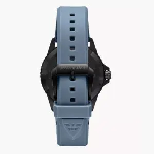 Emporio Armani Men’s Quartz Ice Blue Silicone Strap Ice Blue Dial 42mm Watch AR11685 - Image 3