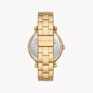 Michael Kors Women’s Quartz Gold Stainless Steel Blue Dial 39mm Watch MKO1048 - Image 3