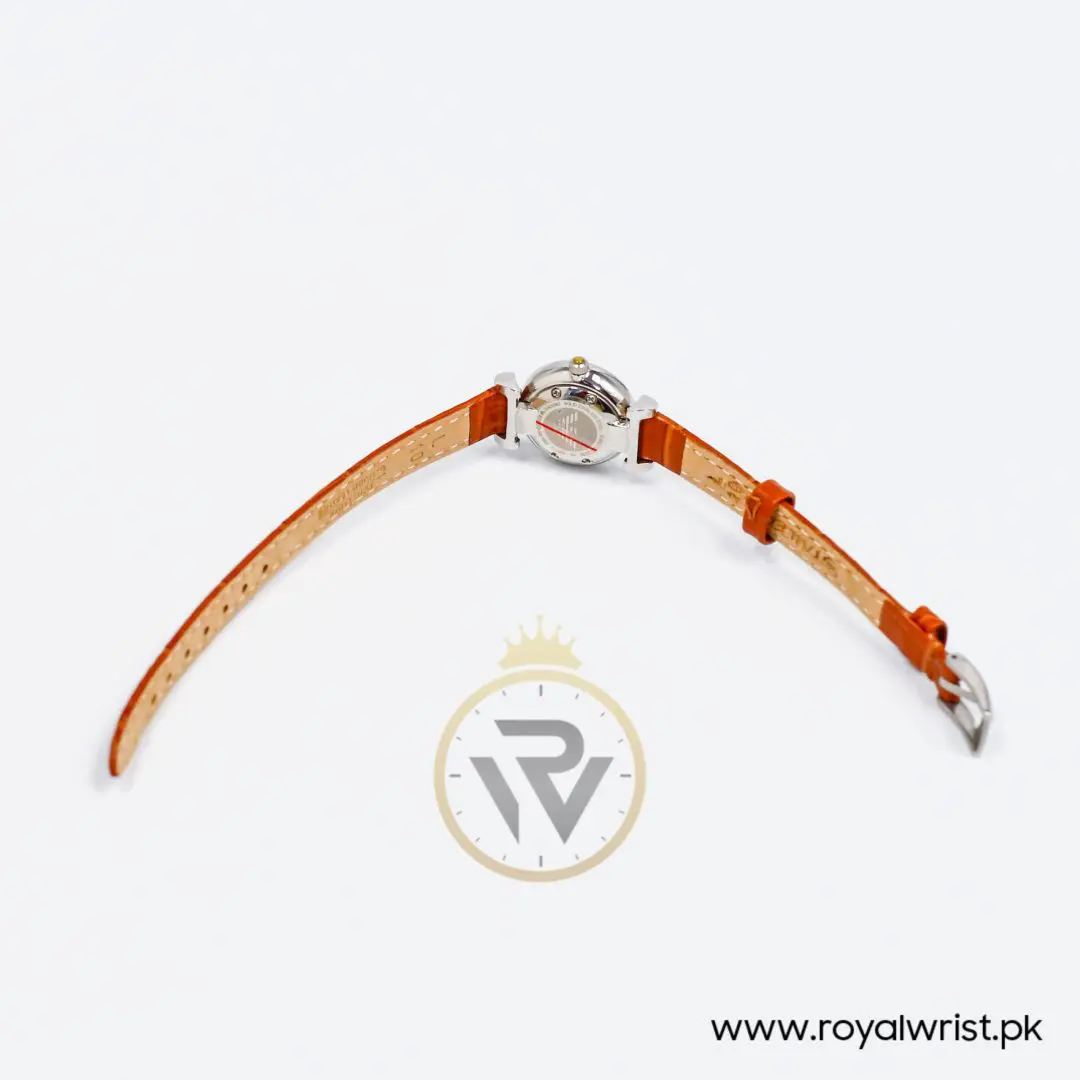 Emporio Armani Women’s Quartz Brown Leather Strap Grey 22mm Watch AR1685-3 - Image 12