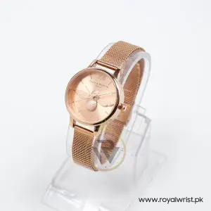Olivia Burton Women's Quartz Rose Gold Stainless Steel Rose Gold Dial 30mm Watch HM1121