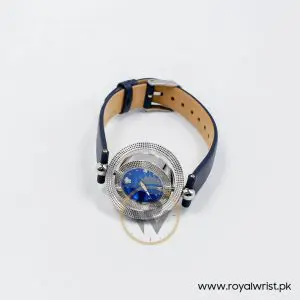 Versace Women’s Quartz Swiss Made Dark Blue Leather Strap Blue Dial 34mm Watch VE7900220-1 (Like New) - Image 3