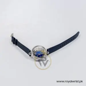 Versace Women’s Quartz Swiss Made Dark Blue Leather Strap Blue Dial 34mm Watch VE7900220-1