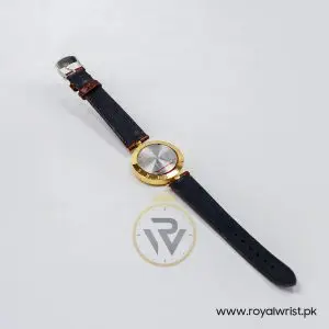 Versace Women’s Quartz Swiss Made Dark Brown Leather Strap Red Dial 34mm Watch VE7901223