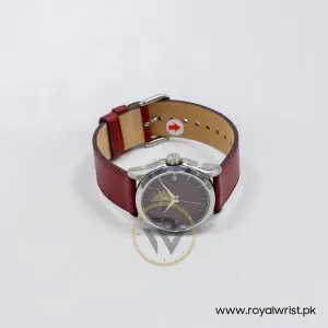 Tissot Women’s Quartz Swiss Made Red Leather Strap Maroon Dial 33mm Watch T035.210.16.371.00 (Like New)