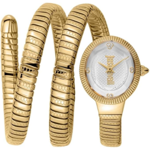 Just Cavalli Women’s Quartz Gold Snake Stainless Silver Dial 22mm Watch JC1L269M0025