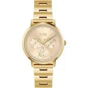 Hugo Boss Women’s Quartz Gold Stainless Steel Gold Dial 36mm Watch 1502572