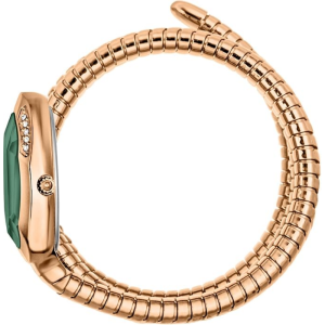 Alternative view of Just Cavalli Women’s Quartz Rose Gold Snake Stainless Steel Green Dial 22mm Watch JC1L224M0055
