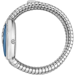 Alternative view of Just Cavalli Women’s Quartz Silver Snake Stainless Steel Blue Dial 22mm Watch JC1L230M0025