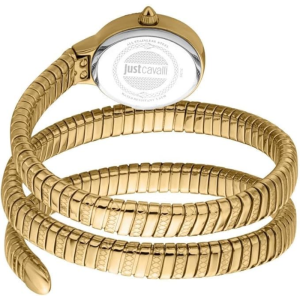 Alternative view of Just Cavalli Women’s Quartz Gold Snake Stainless Steel Silver Dial 22mm Watch JC1L269M0025
